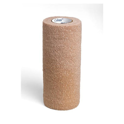 Bandage Coban Wrap Elastic 6"x5yd Latex Non-Sterile Tan 12/Ca - Surgical Supplies NY